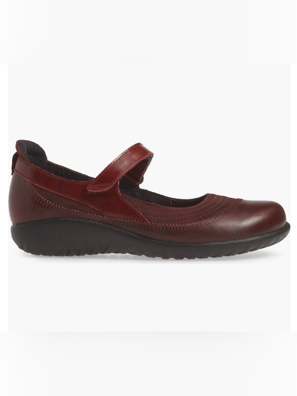 Noat Kire Mary Jane Flat (Women) Violet/ Bordeaux Leather US 8/ 39 EU - Picture 4 of 10